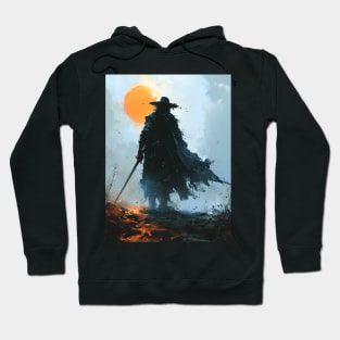 Bloodlust Chronicles: Immortal Bounty Hunts, Gothic Vampire Saga, and Supernatural Adventure in Anime-Manga Art Hoodie